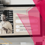 Es una imagen de un monitor donde se ve una clase online
