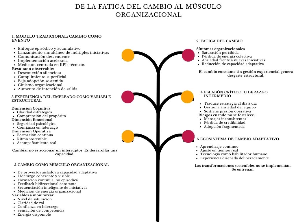 alt=" "
Diagrama de la fatiga del cambio al músculo organizacional